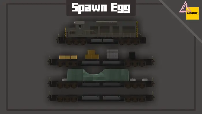Freight train with cargo and locomotive