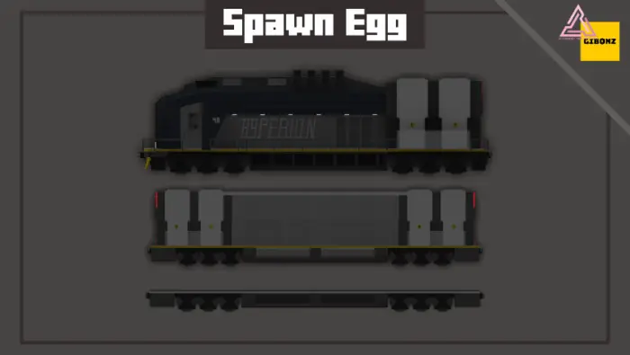 Futuristic black and gray freight train sprite