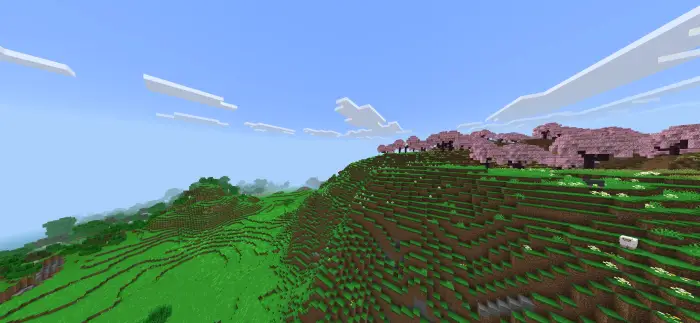 Vibrant hills with soft shadows and clouds