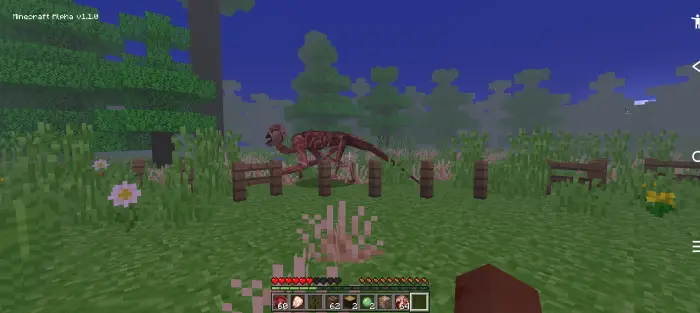 ALT Spooky creature behind a wooden fence