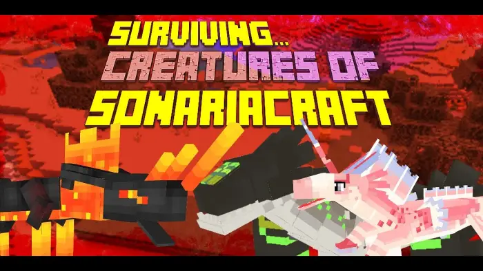 Giant alien creatures facing off in SonariaCraft