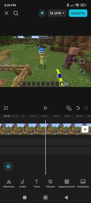 Joy character mob add-on in action