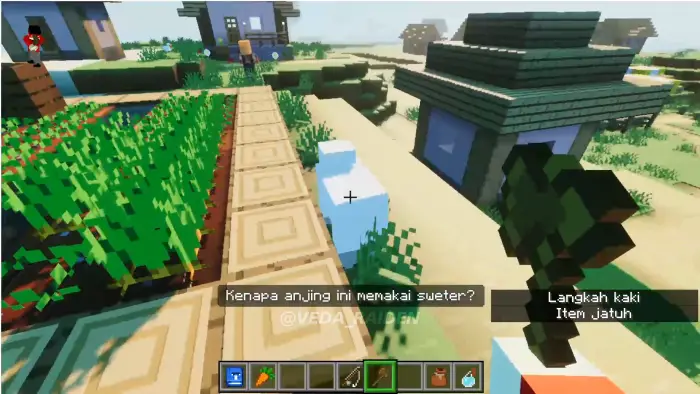 Villager village with Indonesian subtitles
