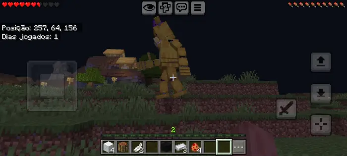 ALT Animatronic bear mob at night on a hill