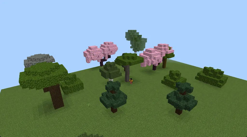 A grove showing the wood types supported by GaleFell Standard