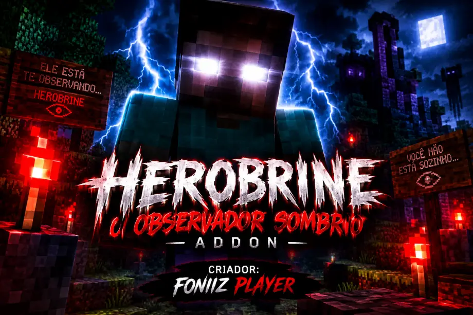 Thumbnail: HEROBRINE — O OBSERVADOR SOMBRIO