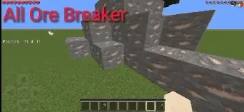 Player breaking multiple ore blocks at once