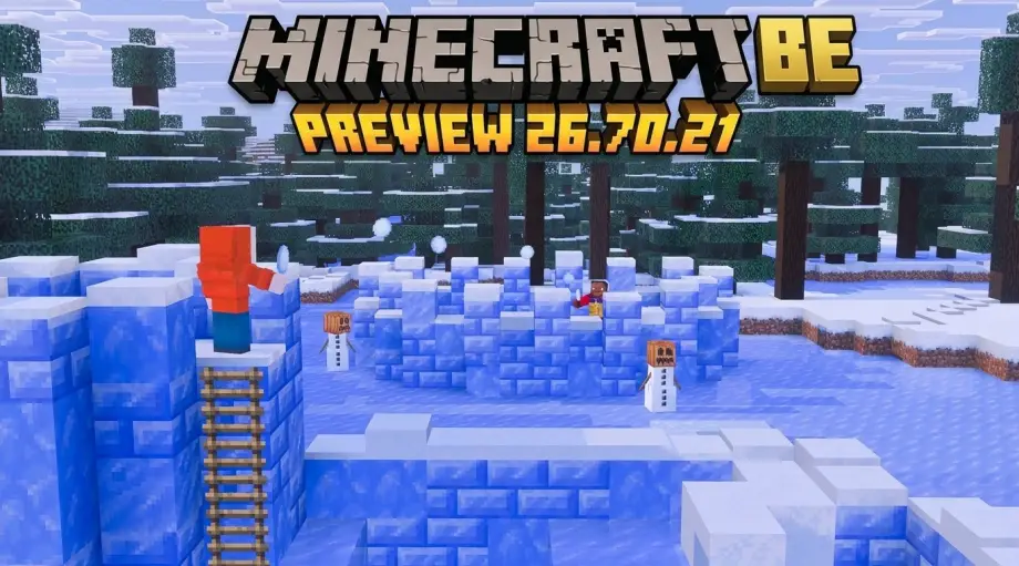 Thumbnail: Minecraft Preview 26.70.21 Adds Packed Ice Bricks and Music Features