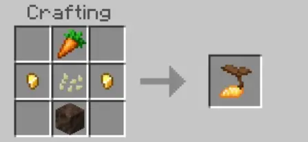 Crafting recipe for a special golden item