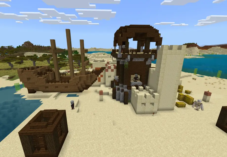 Thumbnail: Giant Desert Seed With an Intact Ship at Spawn