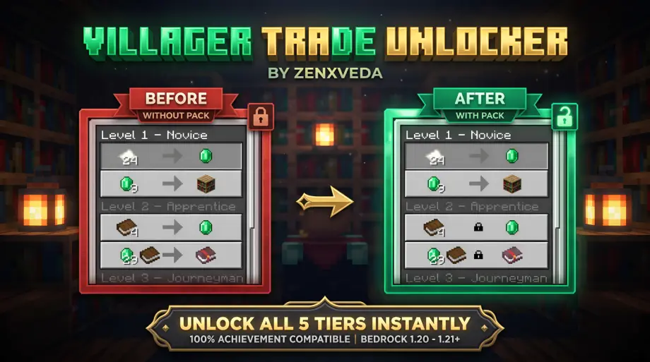 Thumbnail: Villager Trade Unlocker by ZenXveda