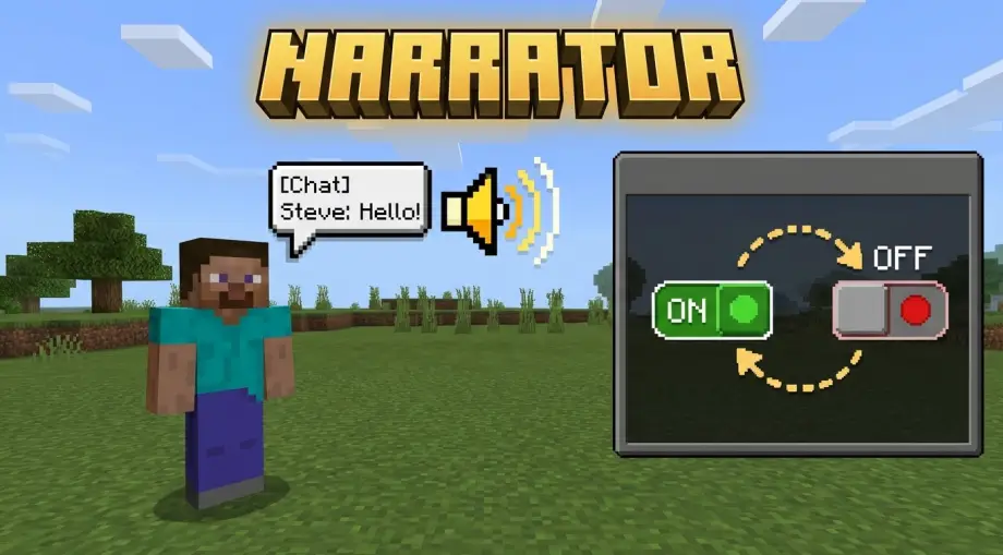 Thumbnail: How to Turn the Narrator Off (and On) in Minecraft Bedrock