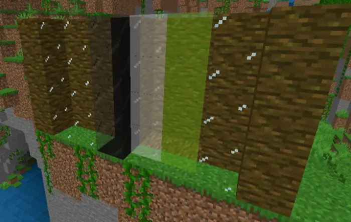 Borderless and clear glass textures display