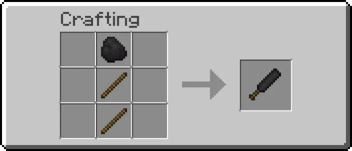 Crafting recipe for a new club weapon