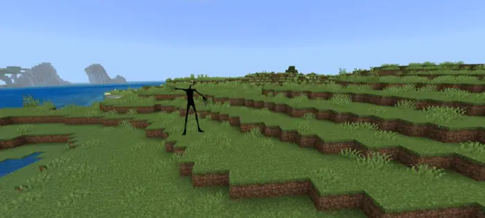 Shadowy stalker creature in grassy field