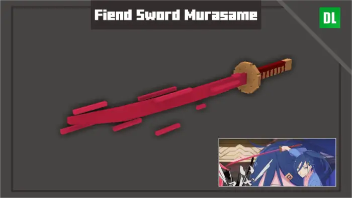 Red pixel sword inspired by ReZero anime
