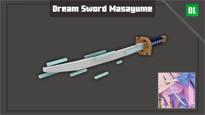 3D Dream Sword Masayume with glowing effect