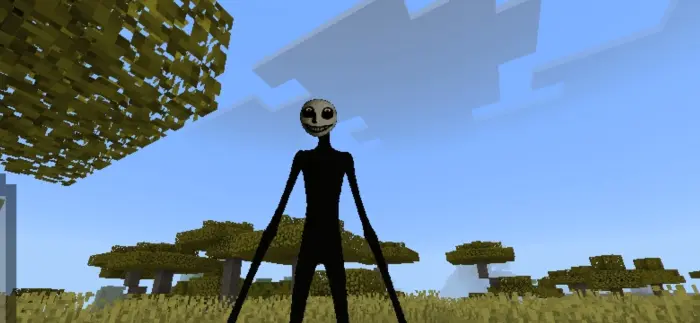 ALT text Tall, eerie stalker entity in savanna biome