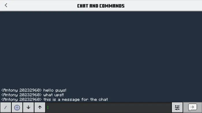 Modern chat interface with message input