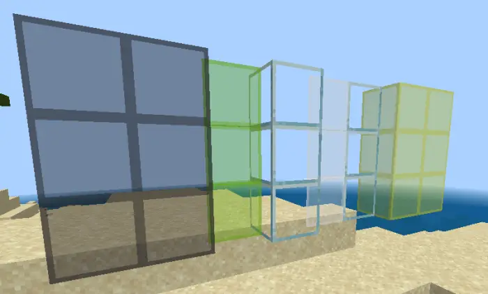 Borderless and clear glass texture options