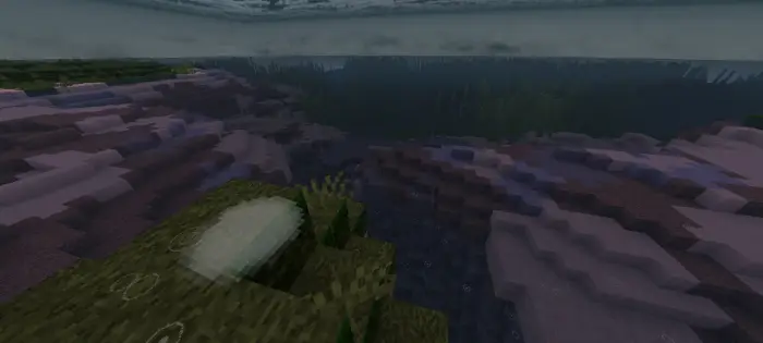 Underwater terrain with enhanced lighting effects