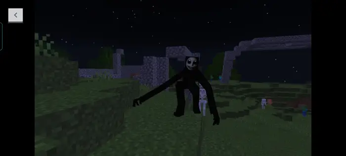 ALT Creepy stalker creature with long arms at night